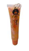 African American Orange Ribbon Dress