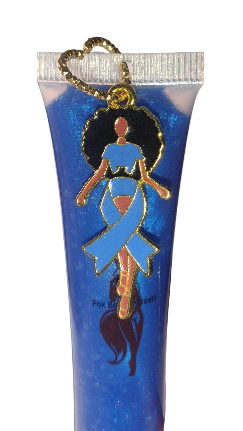 African American Blue Ribbon Dress