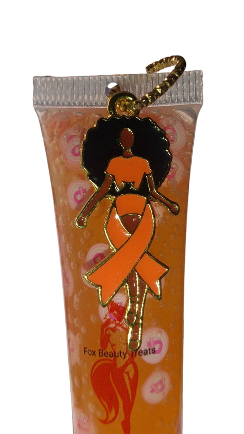 African American Orange Ribbon Dress